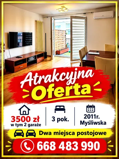 Wynajmę Mieszkanie Kraków - 44 m² - miniatura 2