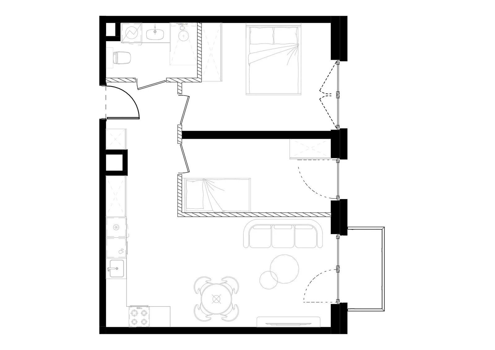 Wynajmę Mieszkanie Katowice - 55 m² - 1/23