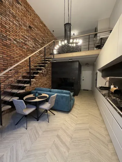Nowoczesny apartament typu loft z antresolą w centrum Łodzi „Fuzja”, pierwszy najem, bezpośrednio.