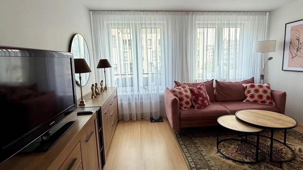 Wynajmę dużą, komfortową, umeblowaną kawalerkę, 40,5 m², Szczecin Gumieńce - osiedle Kapitantów, ul. Polskich Marynarzy - 1/8