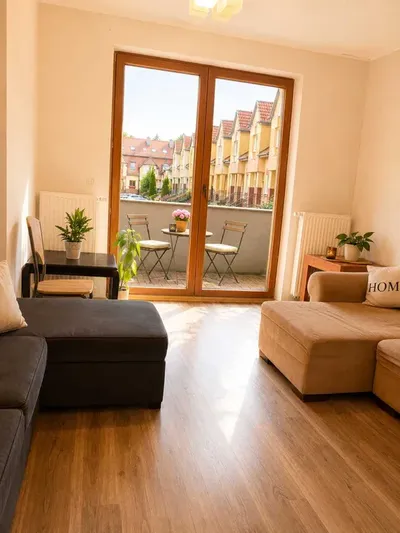 Przytulna kawalerka na Oruni Górnej z balkonem w spokojnej okolicy