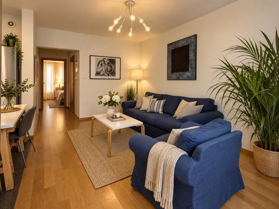 Bezpośrednio 2 pokoje Saska Kępa 51 m2, garaż, na krótko lub długo - 1/8