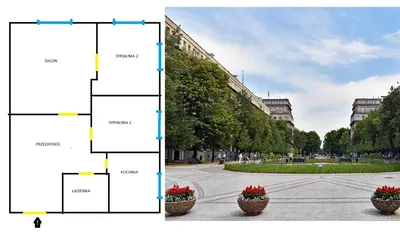 Jasne przytulne 3 pokojowe kuchnia 48 m Nowa Huta Centrum C Plac Centralny winda - miniatura 2
