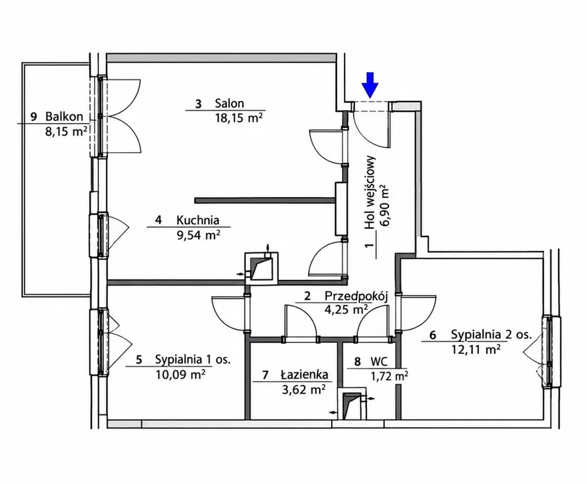 Nowe 3-pokojowe mieszkanie 70m2 | 2 łazienki | Balkon | Garaż | Praga-Południe - 1/8