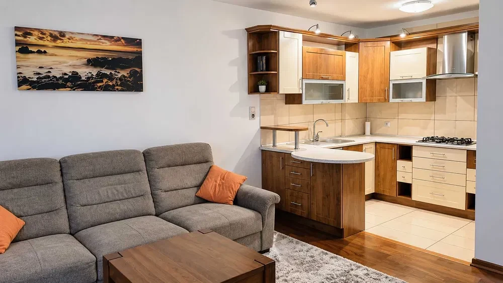 REZERWACJA Mieszkanie 54 m², 3 pokoje, garderoba, balkon, piwnica, parter, ul. Trawiasta - 1/8