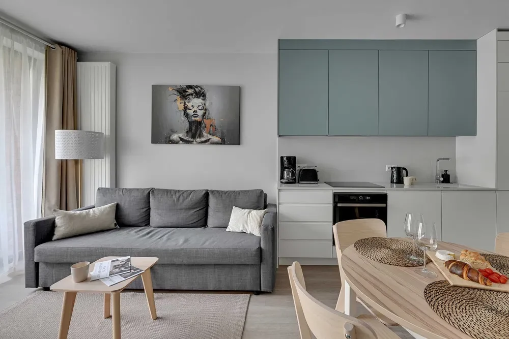 Nowoczesne Studio w pełni wyposażone w centrum z tarasem | 35 m² | Gdańsk | Dostępne od 1 października - 1/8