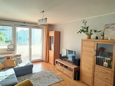 Wynajmę mieszkanie 45.6m2 (salon z aneksem, sypialnia) z dużym balkonem - miniatura 3