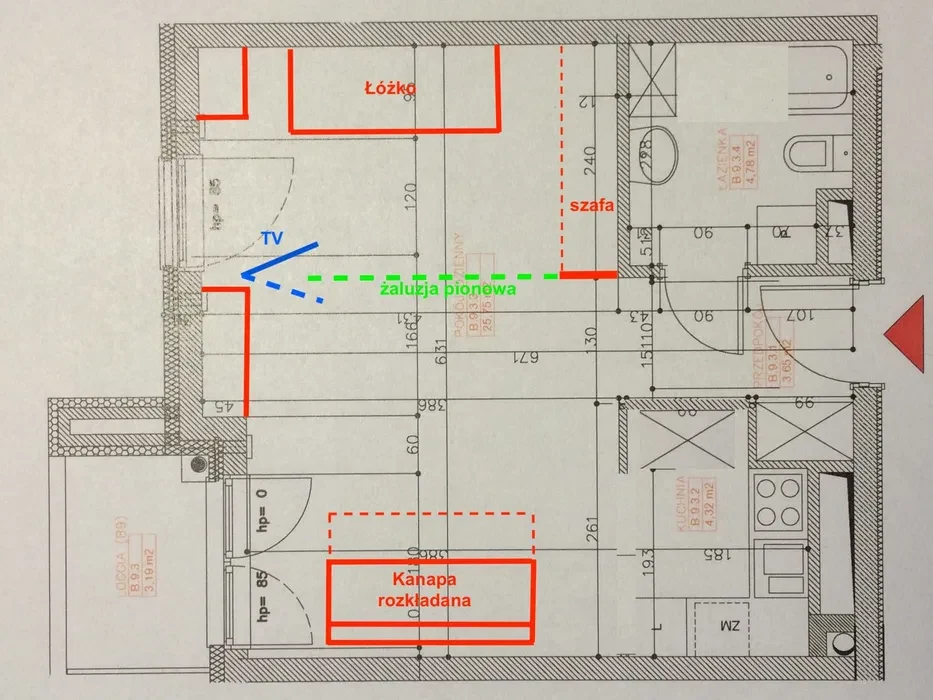 Kawalerka 40 m² z balkonem i widokiem, ul. Raginisa, od zaraz - 1/8
