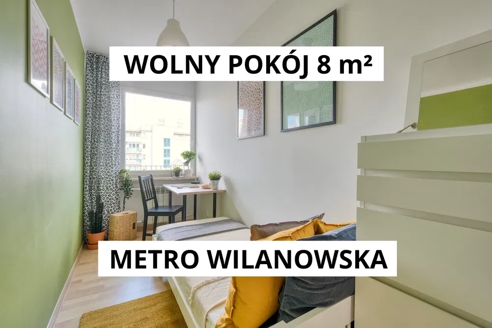 Wolny pokój od 1.10 METRO Wilanowska SGH ŁAZARSKI Lazarski mordor Westfield Mokotów - 1/8