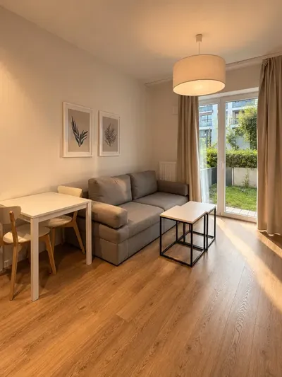 Nowoczesne mieszkanie z ogródkiem | Mokotów | 24 m² | Przyjazne zwierzętom