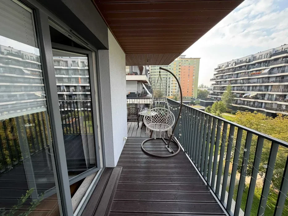 Przestronne 2 pokoje (50m2) z GIGANTYCZNYM balkonem (27m2)! Apartamenty Marina, ul. Krzyżówki, Kanał Żerański - 1/8