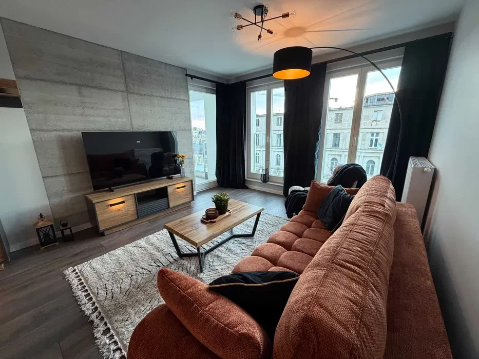 Apartament stylowy 2-pokojowy 54m² w centrum Łodzi „Biała Kamienica”, pierwszy najem, bezpośrednio. - 1/8