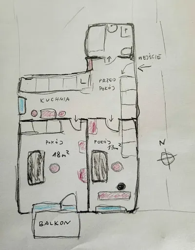 JAGODNO | Przytulne i duże 51 m² | Osobna kuchnia | GARAŻ | Dla pary lub dziewczyn | mały pies ok - miniatura 4