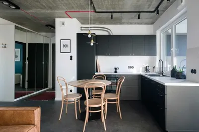 Mieszkanie 46m2, Kraków, Dębniki, ul. Barska 69, Onebedroom, Salon z kuchnią + Garderoba - miniatura 2