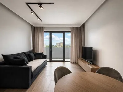Duża kawalerka w Hanza Tower z widokiem