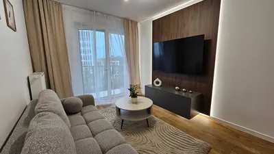 Nowe 2 pok. 45 m², balkon, Magnolia, wszystkie media i internet w cenie | BEZPOŚREDNIO / biuro do pracy, rowerownia, pełne wyposażenie - miniatura 4