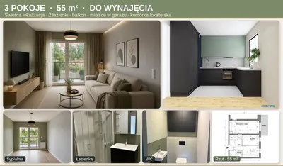 NOWE Mieszkanie Przemyska, 3 pokoje garaz, komorka