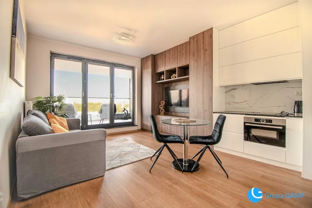 Wiślane Tarasy, Grzegórzki, kawalerka 28m2, balkon - 1/8