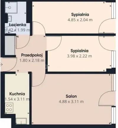 Trzypokojowe w ścisłym centrum - miniatura 3