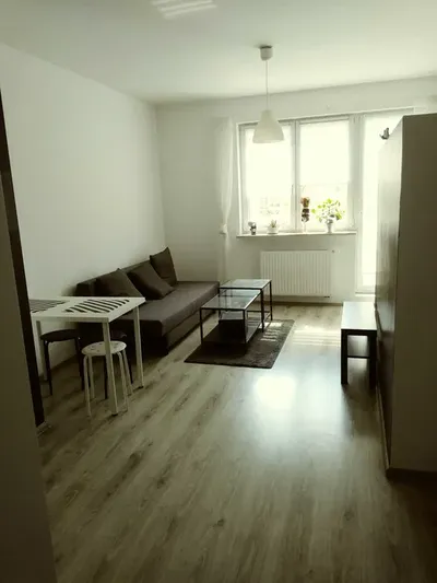 Nowoczesna i przytulna kawalerka 31 m² z balkonem i osobną garderobą | Marysin Wawerski 5 min od SKM - miniatura 2