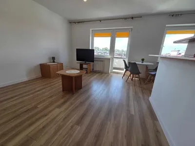 ul. Podłęska | 41,11 m2 | Salon z aneksem kuchennym + Garderoba + Balkon