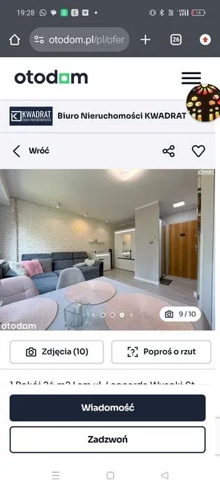 Wynajmę kawalerkę LSM Leonarda blisko Leclerca - miniatura 2