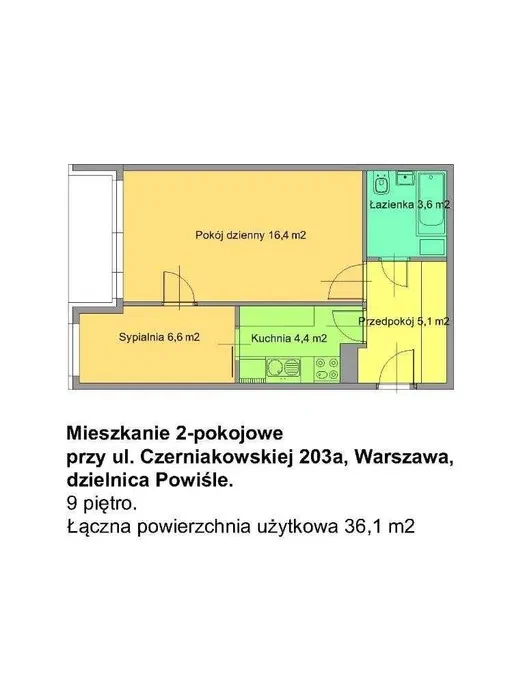 Mieszkanie 2-pokojowe na Powiślu - 1/8