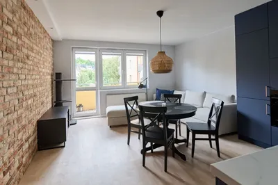 56 m² | Słoneczna Dolina | Sypialnia + Gabinet | Wygodny i przestronny aneks kuchenny | Balkon - miniatura 2