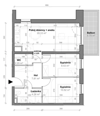 Nowe, dotad niezamieszkale mieszkanie 3 pokoje - miniatura 2