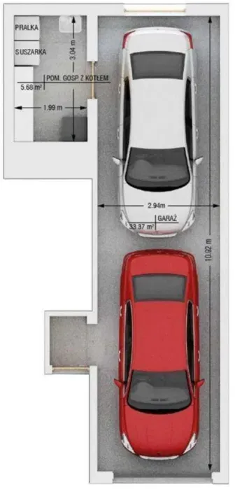 4-pok mieszkanie, 90m2, ogród i garaż, Wrocław -Maślice - miniatura 3