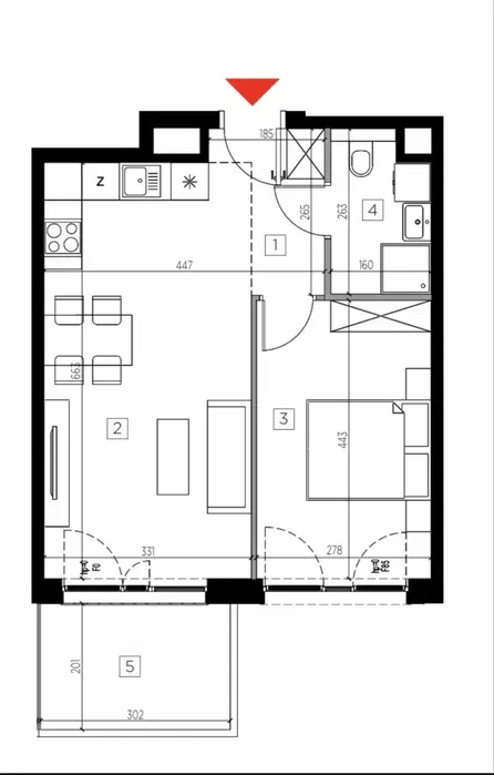 Wola. Nowe mieszkanie 2 pokoje, spokojna i zielona okolica, blisko centrum - 1/7