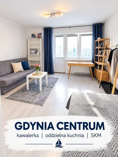 Mieszkanie na wynajem Gdynia Centrum | Śródmieście SKM | kawalerka