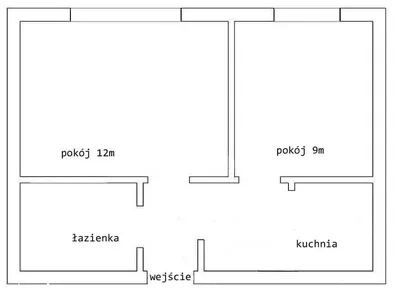 Małe, ciche, ciepłe, dla 2 osób mieszkanie 2 pokoje do wynajęcia