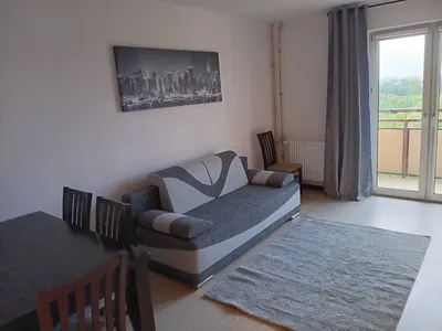 Kawalerka z widokiem na wieżowce, duży balkon, metro 3 min pieszo - miniatura 2