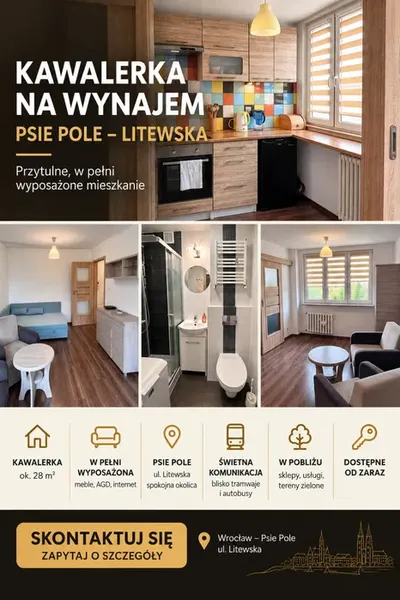 Wynajme kawalerke przy petli Litewska Psie Pole
