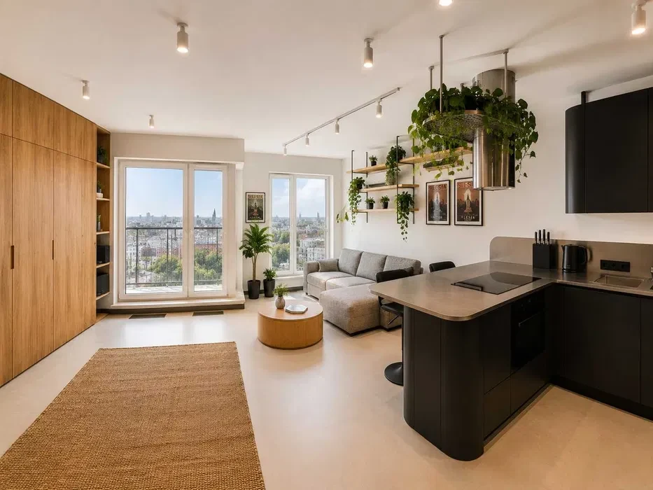 Nowy designerski apartament | 12 piętro | panorama Katowic - 1/8