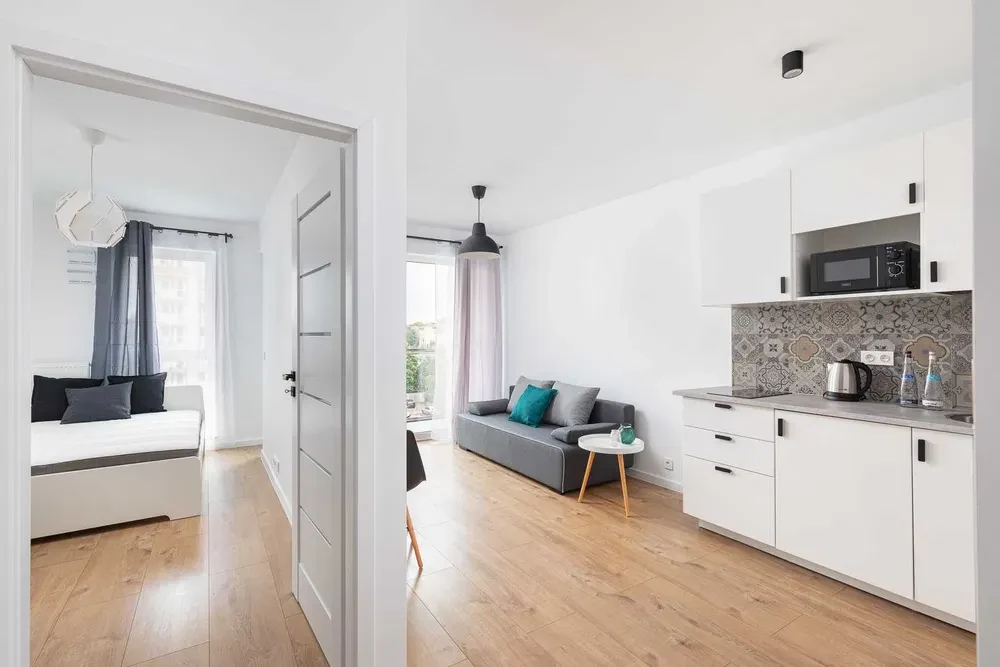 AKTUALNE w CENTRUM Piękne, dwupokojowe mieszkanie w apartamentowcu ! Ochrona, rowerownia - 1/8