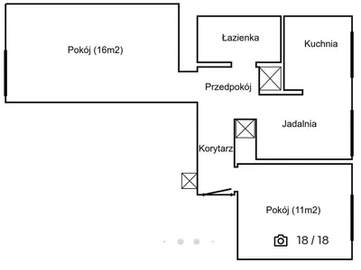 Mieszkanie 2 pokoje 51 m2 - miniatura 5