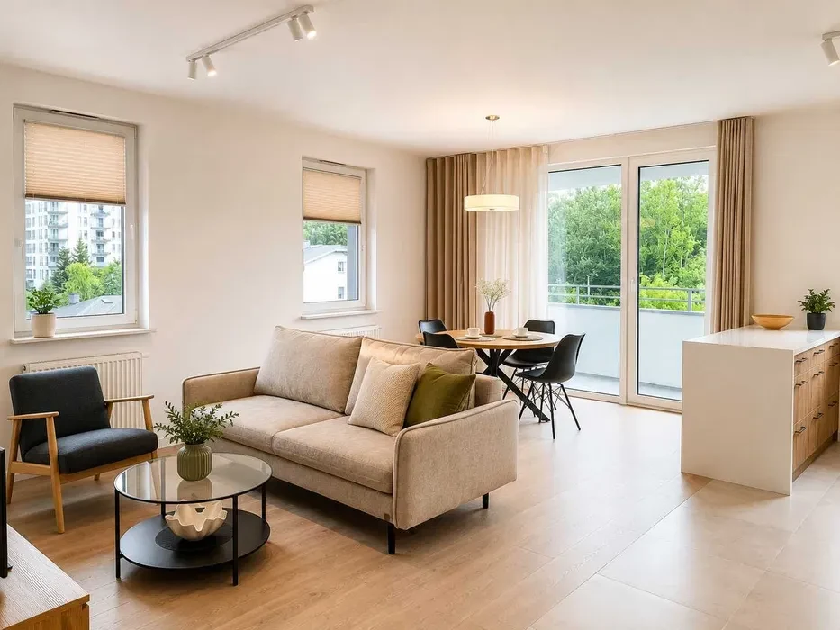 Nowe dwupokojowe, balkon, parking, rzeka - 1/8
