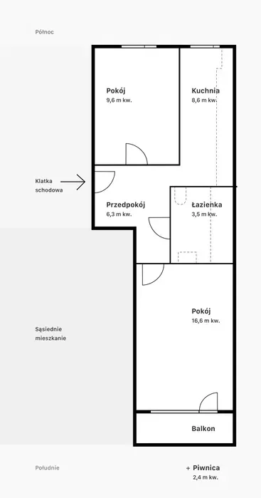 Wynajmę mieszkanie na ul. Młyńskiej. - miniatura 2
