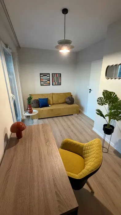 Nowy Duży Pokój w Katowicach w centrum obok spodka z Balkonem , Mega Standard ul. Olimpijska , UŚ WSP UE , pierwszy najemca Wi-Fi w cenie - miniatura 3