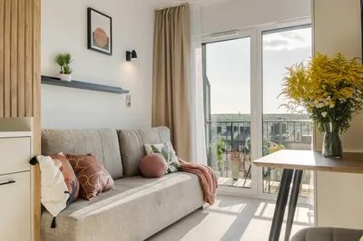 Totalnie NOWE studio/kawalerka PREMIUM z dużym BALKONEM i PIĘKNYM WIDOKIEM, Gdańsk Łostowice, ul. Pastelowa - miniatura 2