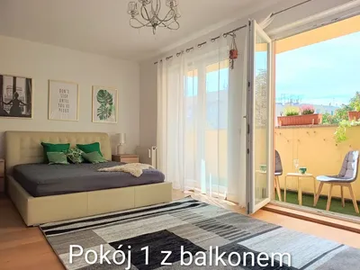 Centrum premium 3 os. pokoje + salon + garderoba + 2 balkony + os strzeżone+ garaż