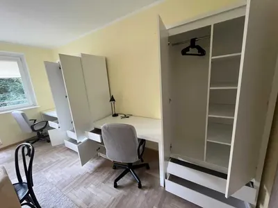 Duży pokój dwuosobowy z balkonem dla studentów | 22m² | Po remoncie 2600 all in