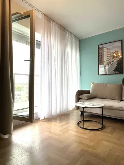 do wynajęcia mieszkanie 2 pokoje, nowy budynek, garaż, balkon, klimatyzacja ul. Ząbkowska, obok Konesera