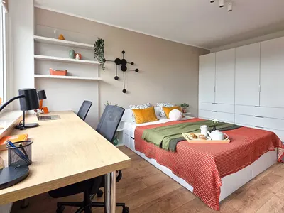 Nowy, świeżo wyremontowany POKÓJ DLA 2 OSÓB z balkonem | WYSOKI STANDARD | Saska Kępa - miniatura 2