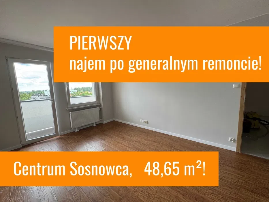 Mieszkanie w centrum Sosnowca, PIERWSZY najem po remoncie! - 1/8