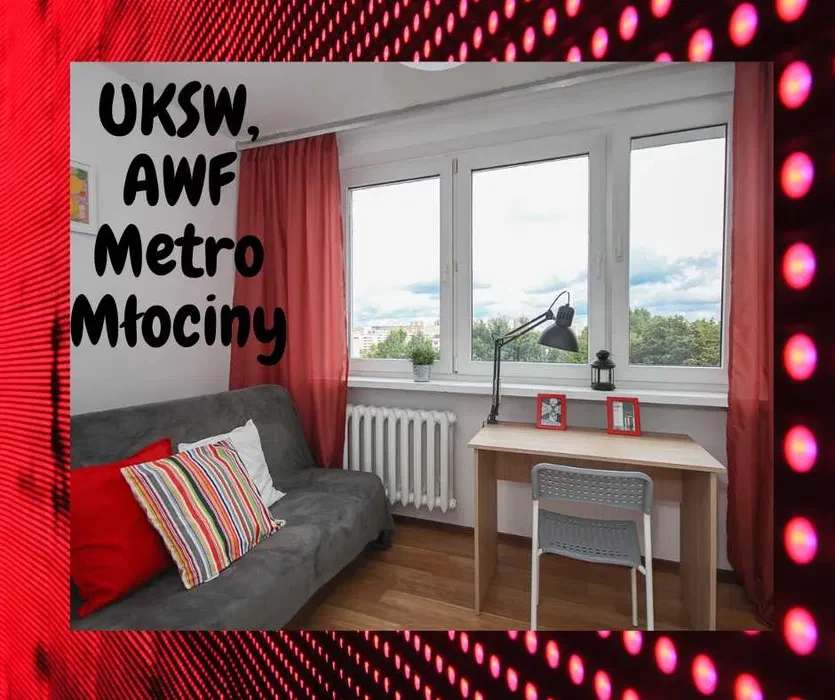 Przestronny Pokój - UKSW, AWF, Metro, Galeria Młociny - 1/8
