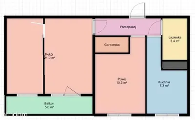 3 pokoje od zaraz Orzechowa Balkon, osobna kuchnia , komórka - miniatura 3