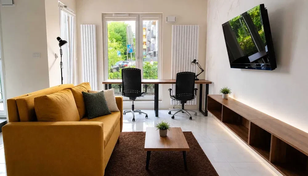 Mały apartament 30 m² z ogródkiem | Klimatyzacja | Parking w cenie | Marywilska 60c - 1/8